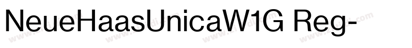 NeueHaasUnicaW1G Reg字体转换 NeueHaasUnicaW1G Reg字体转换